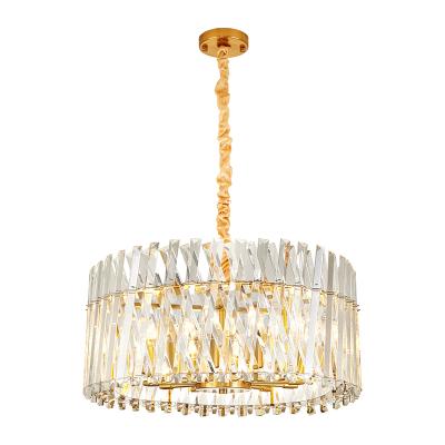 China 2021 hot-selling pendant lights new modern luxury simple crystal chandelier LED energy light source elegant and generous en venta