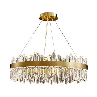 China Modern Copper Crystal Nordic Luxury Hong Kong post-modern style Bedroom Bed Bar style personality chandelier copper all simple bright white en venta