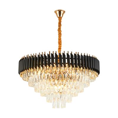 China Modern Contemporary Classic Designer Room Decoration Pendant Lights Led Chandelier K9 Crystal Modern Ceiling Luxury Circle Home Gold for sale