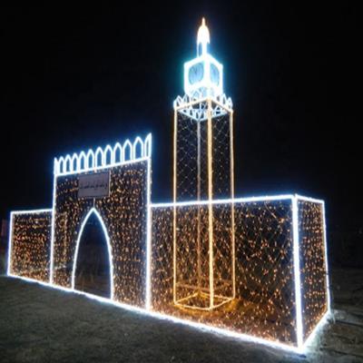 China Garden/Landscape/Theme Park /Hotel/Building 2019 NEW Pole Pattern Lights for Kuwait National Decorations for sale