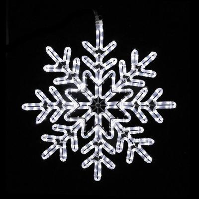 China Garden/Landscape/Theme Park 2D Outdoor Street LED Christmas Decoration LED Christmas Decoration Snowflake String Lights for sale