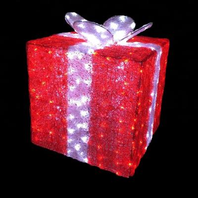 China 2D Outdoor Christmas Gift Box Pattern Light Christmas Gift Shop Mall Ornament Lights /Hotel/Building Garden/Landscape/Theme Park for sale