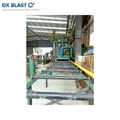 China Building Material Shops Good Quality Surface Cleaner Sandblasting Machine Roller Conveyor Shot Blasting Machine for sale