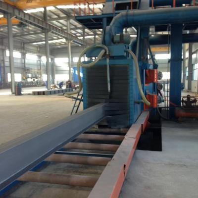 China Building Material Shops High Efficiency Shot Blasting System Roller Conveyor Applications for sale