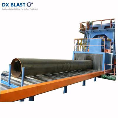 China Building Material Shops Energy Saving Steel Pipe Shot Blasting Machine For Lower Production Costs for sale