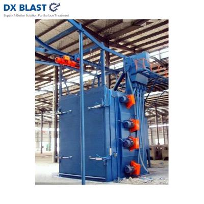 China Construction Material Stores Automatic Hook Shot Blasting Machines Cleaning Equipment Replace Trolley Type Shot Blasting Machine for sale