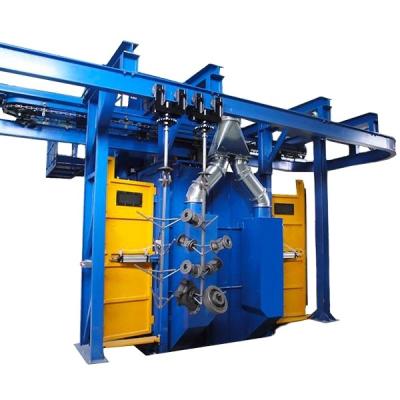 China Building Material Shops Auto-loading Vertical Shot Blasting Machine For High-Rail Streamlined Maintenance for sale