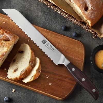 China Sustainable 1.4116 Stainless Steel 8 Inch Professional German Kitchen Bread Knife for sale