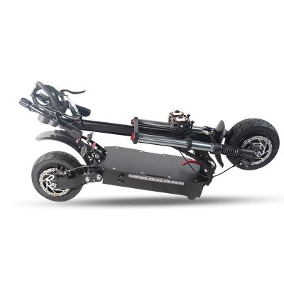 China Custom parts handle foldable e-scoo V7 5600W fold off road scooter 11inch electric dual handle fold e-scooter for sale