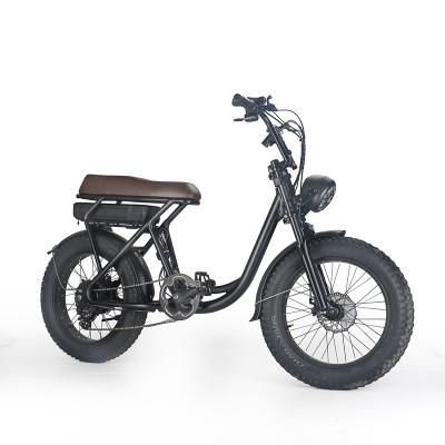 China 2021 Newest Long Range Hydraulic Scooter 20inch 750w 36V Unisex Electric Tire Two Wheels Fat Off Road Bike City Electric Dirt Bike for sale