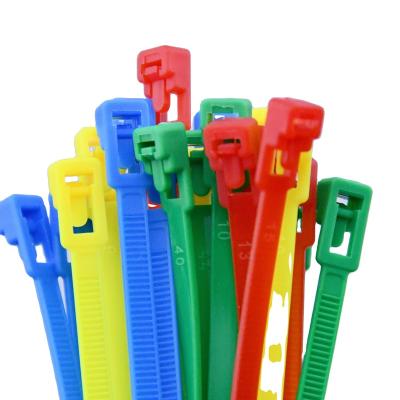 China Hot sale 7.2*250 releasable nylon cable ties eco-friendly easy to release and reusable for cable ties for sale