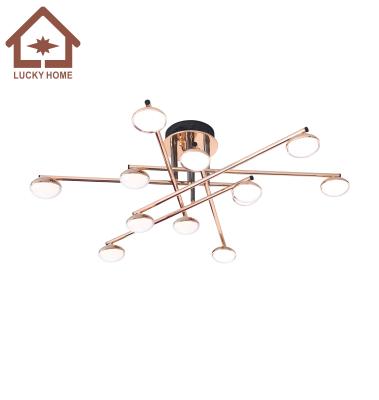 China Modern modern acrylic ceiling lights lamps, luxury ceiling lamps for living room, led villa decor lighting for sale