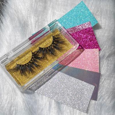 China Private Label Thick Lashes 25mm Lashes Mink Lashes Vendor Natural Looking False Lashes for sale