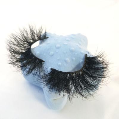 China Private Label Mink Lashes 25mm Thick Long 3d 5D 6D Mink Eyelashes Fluffy Eyelashes for sale