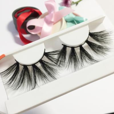 China Natural Long 25mm Lashes Cruelty Free Vegan Faux Mink Eyelashes 3D 4D 5D Silk Lashes Wholesale for sale