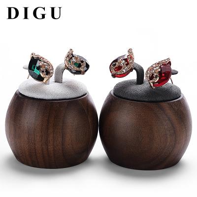 China Jewelry Display Digu Ear Stud Display Rack Black Walnut Earring Stand Jewelry Store Store Jewelry Display Props Solid Wood for sale