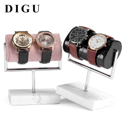 China DIGU Non-Precious Metal Jewelry Watch Bangle Bracelet Display Rack Stand Luxury Marble Luxury Jewelry Display Rack for sale