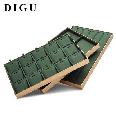 China Jewelry Display Digu Jewelry Display Dish Microfiber Jewelry Prop Ring Necklace Pendant Storage Plate Store Use Simple Look Pallet for sale