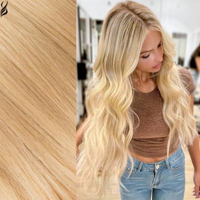 China YADING Right Hand Tied Extensions 613 Invisible Raw Virgin Human Hair Weft 100% Blonde Remy Double Drawn Grade 9A Human Hair Extensions for sale