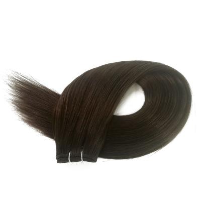 China Machine Hair Extensions 2A Brown Weft Black 14