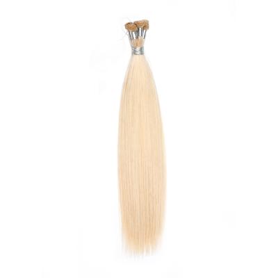 China Professional Straight Hand Tied Blonde Virgin Hair Extensions 16:60 Hair Weft Cuticle Aligned Remy Hair Weave Bundles Human Salon Using for sale