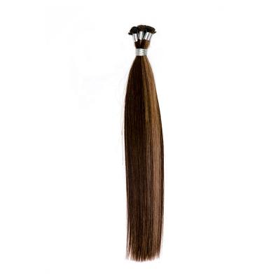 China Right Hand Tying 16HP4/8 Piano Color Hair Extension Virgin Remy Hair Weft Cuticle Aligned Hair Weaving For Wholesaler And Salon for sale