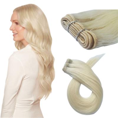 China Straight Tape In Hair Extension Virgin Human Hair Cuticle Aligned Natural Remy Hair Bundle Wefts Unprocessed Blonde Blonde Color for sale