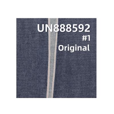 China Dark Blue 100% Breathable Cotton Selvedge Denim Twill for sale