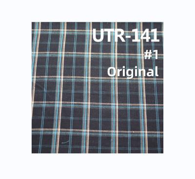 China Anti fashion retro design of UTR-141 pill yarn-dyed lattice fabric T/R 138g/m2 57/58