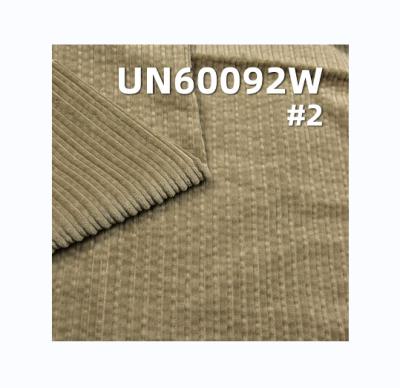 China Anti Pill UN60092W Factory Manufacture Good Quality 100% Cotton Dyed Anti Bubble Corduroy Clocked Well 6W 57/58