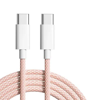 China Mobile Phone Nylon Braided 1M Type C PD Fast Charging Cable For iPhone 15 Pro Max for sale