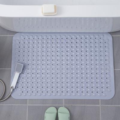 China Eco Friendly Bubble Strip Shape Anti Slip Shower Mat Sustainable Soft Safety Material Light Gray Color for sale