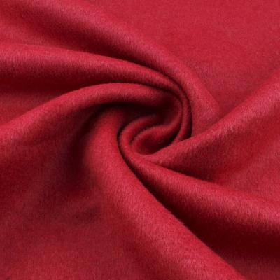 China Double Faced Soft Wool Polyester Double Color Fabric For Overcoat for sale