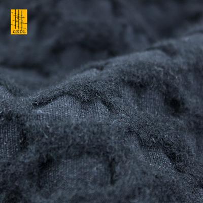 中国 Breathable Fashion Gray Solid Jacquard High Quality Smoky Woolen Fabric Nice For Apparel Design Or Pants Or Garments 販売のため