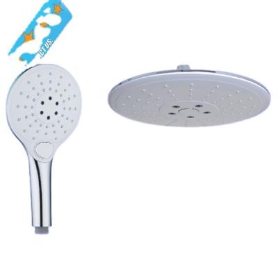 China Without diverter shower head set/multi-function handheld push button shower head with best chrome plating for sale