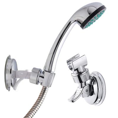 China Without Diverter Shower Head Holder Suction Cup Showerhead Adjustable Height Shower Bracket Adjustable Shower Holder, Removable Handheld Wand Holder Wall for sale