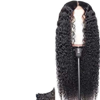 China Cheap Water Wave Hair Wig OEM Wholesale For Women Natural Brazilian Black Front for sale