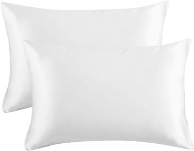 China Hair And Skin 20x30 Inch Hotel Satin Pillow Cases With Envelope Closure Mulberry Silk Pillowcase for sale