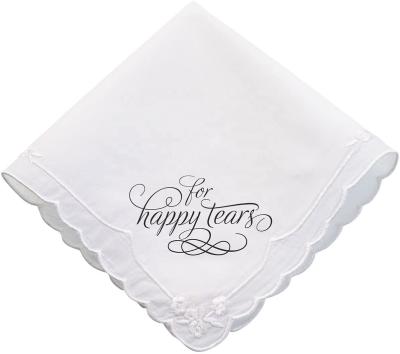 China Stripe Cotton Embroidered Handkerchiefs for sale