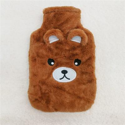 China Body Hand Warmer Rubber Hot 2l Water Bottle with Plush Cover for Cramps Pain Relief for sale