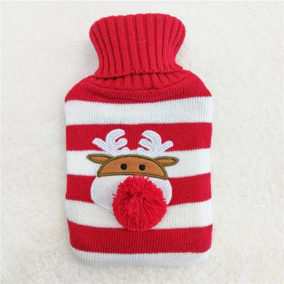 China Body Warmer Hand Warmer Christmas Gift Knitted Hot Water Bag For Pain Relief for sale