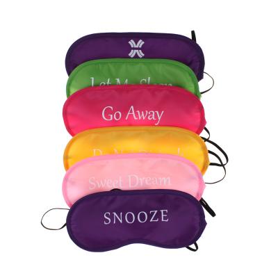 China Shading Travel Lightweight Adjustable Breathable Light Blocking Overhead Eye Mask for sale