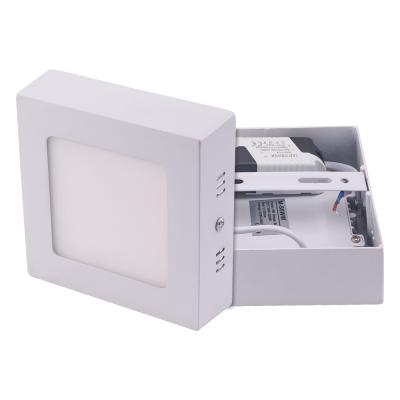 China Small Modern Outdoor LED Light Panel 6W Square Triac Dimmable Dimmable LED Panel Mounted Light for sale