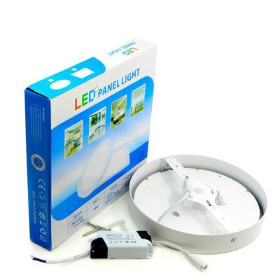 China Modern Round 300mm 18W 24W Apartment LED Panel Light Outdoor Mounted LED Panel Light for sale