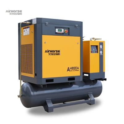 China Lubricated Customizable ISO&CE Certified Air Compressor 15KW / 20HP Screw Air Compressor for sale