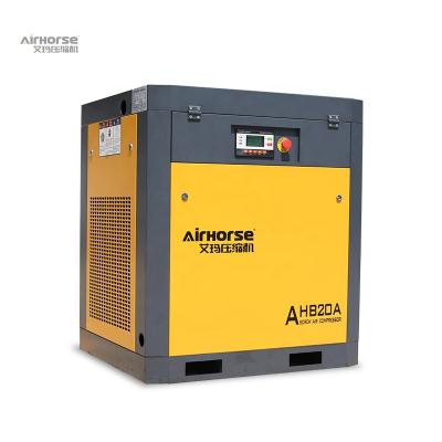 China Lubricated Air Compressor 15KW 20HP 8bar 10bar 13bar Low Noise Rotary Air Compressor Screw Air Compressors for sale