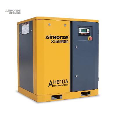 China 2020 hot industrial type lubricated screw air compressor 7.5kw10hp air compressor for sale for sale