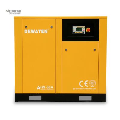 China Lubricated Top Energy Efficient Belt Driven Screw Air Compressor 30 Hp for sale