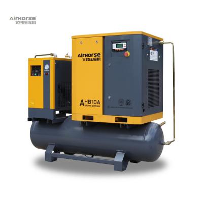 China Lubricated Screw Air Compressor High Efficiency Industrial Rotary Air Compressor 25 Hp With Dryer for sale