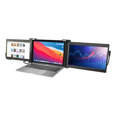 China HDR Dual Screen Monitor Tri Function Full HD 1080P IPS HDR Portable LCD Monitor For Laptop Type C HDMI for sale